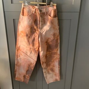 Tie dye workwear pant